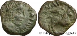 GALLIA - AULERCI EBUROVICES (Regione d Evreux) Bronze au cheval et au rapace aurige, TATINIVS ANADGVVMAG-GIVLIOS