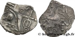 GALLIA BELGICA - AMBIANI (Regione di Amiens) Denier d argent scyphate dit “à l hippocampe”