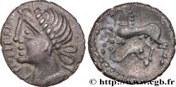 GALLIEN - NORDGALLIEN - ÆDUI (BIBRACTE, Region die Mont-Beuvray) Denier ATPILI.F ORCETIRIX, au dauphin