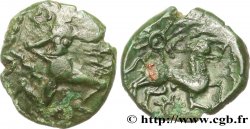 GALLIEN - BELGICA - BELLOVACI (Region die Beauvais) Bronze au personnage courant