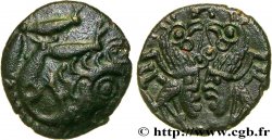 GALLIA BELGICA - BELLOVACI (Area of Beauvais) Bronze “au nageur et aux coqs affrontés” MS