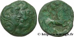 GALLIA BELGICA - BELLOVACI, Incerti Bronze imitant les drachmes carnutes LT. 6017