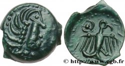 GALLIA - CARNUTES (Beauce area) Bronze à l’aigle et à la rouelle, tête à droite