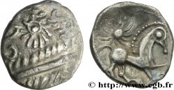 BELLOVAQUES (Région de Beauvais) Quart de statère d argent à l astre TTB/TTB+