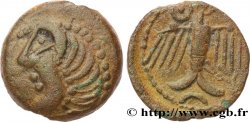 GALLIA - CARNUTES (Beauce area) Bronze à l’aigle et à la rouelle, tête à gauche