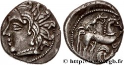 GALLIA - CARNUTES (Area of the Beauce) Drachme au loup et au cheval