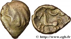 RÈMES (Région de Reims) Quart de statère “aux segments de cercles”, cheval à gauche