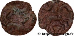 GALLIA BELGICA - AMBIANI (Región de Amiens) Bronze aux sangliers affrontés
