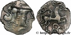 GALLIA - AULERCI CENOMANI (Area of Le Mans) Denier à la tête casquée à droite AU