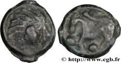 SÉNONS (région de Sens) Potin à la tête “d’indien”, variété au double nez TTB