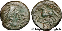 GALLIA - AULERCI EBUROVICES (Area of Évreux) Bronze IBRVIXS au cheval et au sanglier AU/AU