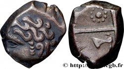 GALLIA - SOUTH WESTERN GAUL - PETROCORES / NITIOBROGES, Unspecified Drachme “au style flamboyant” - classe aux favoris et aux dauphins