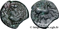 GALLIA - AULERCI EBUROVICES (Area of Évreux) Bronze au cheval, au sanglier et à la rouelle