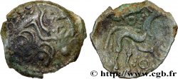 GALLIA - AULERCI EBUROVICES (Región d Evreux) Bronze au cheval, dérivé de types belges