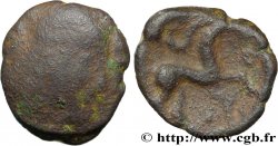 AMBIANI (Area of Amiens) Bronze au cheval et à la tête aux cheveux calamistrés