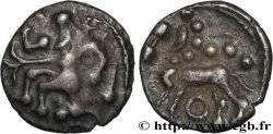 TRÉVIRES (Région de Trèves) Denier d argent au personnage assis TTB