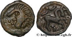 SUESSIONS (région de Soissons) Potin au cheval à droite SUP/TTB+