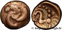 ÉBURONS (Belgique actuelle) Statère d’électrum TB+/TTB