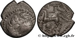 GALLIA - SANTONES / MID-WESTERN, Unspecified Drachme aux mèches aquitaniques, à gauche