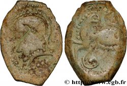 PICTONS / CENTRE-OUEST, Incertaines Bronze au cheval retourné - avers et revers à gauche TB+