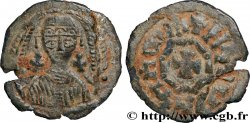 AXOUM - ROYAUME AXOUMITE - HATAZ Monnaie de bronze au buste de face et à la croix