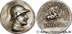 BACTRIA - BACTRIAN KINGDOM - EUCRATIDES I Tétradrachme AU