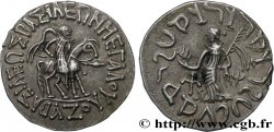 SCYTHIE - ROYAUME INDO-SCYTHE - AZÈS Tétradrachme bilingue SUP