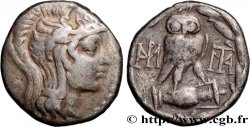 ÁTICA - ATENAS Tétradrachme stéphanophore