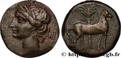 ZEUGITANA - CARTHAGE Shekel de bronze