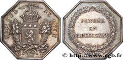 BANQUES PROVINCIALES Jeton octogonal AR 31 poinçon main, Banque de Lyon 1835