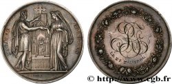 AMOUR ET MARIAGE Médaille de mariage AR 41 poinçon corne 1886