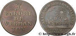 BOURGOGNE - VILLES ET NOBLESSE Jeton CU 28, Louis-François Bardet de Vermanton TTB