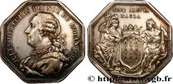 BRETAGNE (NOBLESSE DE...) Jeton octogonal cuivre plaqué argent, REFRAPPE (époque Restauration ?), Jules Hercules de Rohan 1780