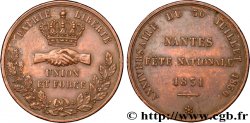 BRETAGNE - MÉDAILLES ET JETONS DU XIXe SIÈCLE Jeton Cu 31 des fêtes commémoratives de la révolution de Juillet 1831