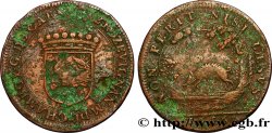 NORMANDIE (NOBLESSE ET VILLES DE...) Jeton Cu 27, P. de Rozevignan, marquis de Chamboy, gouverneur de Caen TB