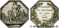 NORMANDIE - JETONS DU XIXe SIÈCLE Jeton octogonal Ar 31, Compagnie des chantiers du nord de Caen fVZ