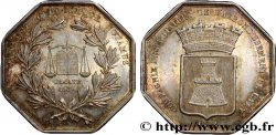 NORMANDIE - JETONS DU XIXe SIÈCLE Jeton octogonal Ar 32, notaires de Caen 1842