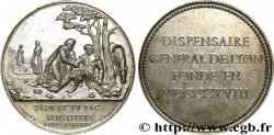 LYON ET DU LYONNAIS (JETONS ET MÉDAILLES DE...) Jeton cuivre argenté 33, médecine, dispensaire général SUP