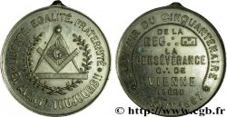 FRANC - MAÇONNERIE Médaille à bélière, Loge de la Persévérance, Orient de Vienne SUP