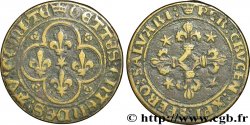 ROUYER - VIII. JETONS CLASSÉS PAR TYPES Jeton de compte, XVe siècle, inspiré du blanc au soleil TTB