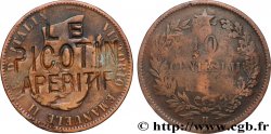 ADVERTISING TOKENS LE PICOTIN APÉRITIF sur 10 Centesimi Royaume d’Italie Victor Emmanuel II 1866