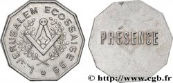 FRANC - MAÇONNERIE Jeton de présence, Loge Jérusalem écossaise TTB+