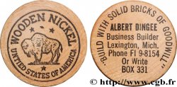 PUBLICITÉ ET JETONS PUBLICITAIRES WOODEN NICKEL n.d.