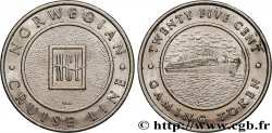 CASINOS ET JEUX Jeton de jeu, 25 centimes, Compagnie de croisière norvégienne n.d.
