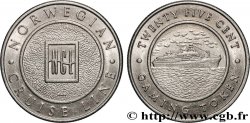 CASINOS AND GAMES Jeton de jeu, 25 centimes, Compagnie de croisière norvégienne n.d.