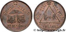 FRANC - MAÇONNERIE ORIENT DE LIEGE - LA PARFAITE INTELLIGENCE ET L’ETOILE REUNIES 1869