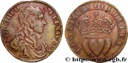 LOUIS XIV LE GRAND ou LE ROI SOLEIL Jeton Cu 24, les coeurs fidèles n.d.