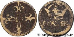 LOUIS XIII LE JUSTE Poids monétaire pour le quart de franc de forme circulaire n.d.