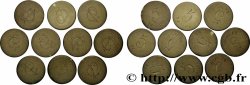 CASINOS ET JEUX Lot de 10 jetons, 5 SJ n.d.