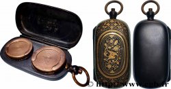 PORTE-LOUIS, PORTE-MONNAIE Porte-louis à la mode de Tolède, damasquiné TTB+